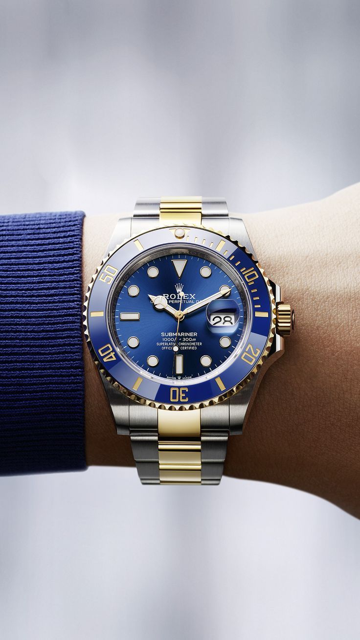 Rolex Submariner Blue Dial Two Tone